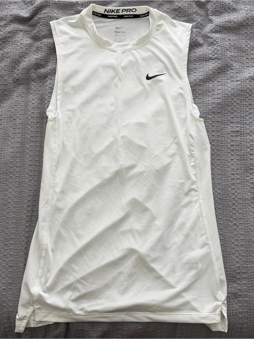 NWOT Nike Pro White Sleeveless Training Tank